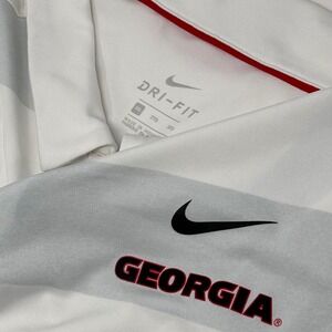Nike Dri-FIT Georgia Bulldogs Polo Shirt Men's 3XL White Gray Stripe